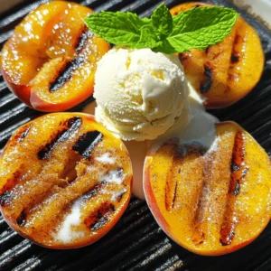 Grilled Peaches with Cinnamon Sugar Irresistible Treat