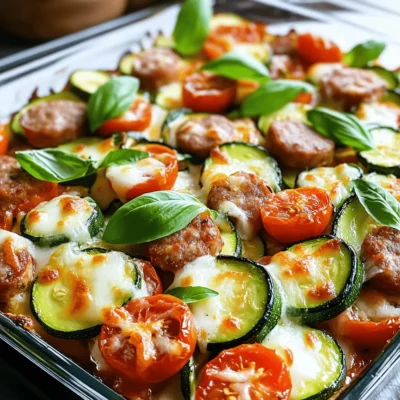 Zucchini Sausage Casserole Wholesome and Savory Meal