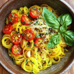 To make my Easy Yellow Squash Recipes, you will need a few simple items. Here’s what you’ll need for the Squash & Spaghetti Delight: - 2 medium yellow squash, spiralized - 1 cup cherry tomatoes, halved - 2 cloves garlic, minced - 1 tablespoon olive oil - 1 teaspoon dried oregano - 1 teaspoon chili flakes (optional) - Salt and pepper to taste - Fresh basil leaves for garnish - Grated Parmesan cheese (optional) These ingredients combine to create a bright, tasty dish. You can add or change some items to fit your taste. For example, you might want to add more herbs or use a different cheese. Yellow squash is low in calories but high in nutrients. It gives you vitamins A and C, which help your skin and eyes. The tomatoes add antioxidants that support heart health. Olive oil is a good fat and can help lower cholesterol. If you want to customize your dish, consider adding protein like grilled chicken or shrimp. This will boost the nutritional value and make your meal more filling. For the full recipe, check out the detailed instructions that follow! 1. Start by spiralizing the yellow squash to make noodles. This gives a fun shape. Set the noodles aside when done. 2. Heat a large skillet over medium heat. Add the olive oil. 3. When the oil is hot, add the minced garlic. Sauté for about 1 minute. You want the garlic to smell good but not brown. 4. Next, add the halved cherry tomatoes. Cook them for about 3-4 minutes. They should soften and release some juice. 5. Toss in the spiralized squash along with dried oregano, chili flakes, salt, and pepper. Stir it all together. 6. Continue to sauté for another 4-5 minutes. You want the squash to be tender but still have a bit of bite. 7. Remove the skillet from heat. If you like, sprinkle grated Parmesan cheese over the top. This adds a rich taste. 8. Finally, garnish with fresh basil leaves before serving. This makes your dish look great. - Use a sharp spiralizer. It helps create even noodles. - Choose firm squash. This makes the noodles hold their shape better. - Do not overcook the squash. Keep it slightly crunchy for best texture. - Cook garlic on medium heat to avoid burning. - Keep the skillet hot but not smoking. This helps with even cooking. - The total cooking time should be around 10 minutes after adding the squash. This ensures all flavors meld well. For the full recipe, check out the Squash & Spaghetti Delight. Enjoy your cooking! When I cook yellow squash, I love using three main methods: roasting, grilling, and sautéing. Each way brings out the squash’s unique taste. - Roasting: This method gives the squash a sweet and caramelized flavor. Cut the squash into chunks, toss with olive oil, salt, and your favorite herbs. Roast at 400°F for about 20–25 minutes. - Grilling: Grilling adds a nice smoky flavor. Slice the squash into thick rounds. Brush with olive oil and grill each side for about 3–4 minutes. - Sautéing: This technique is quick and easy. Slice the squash into thin rounds. Heat some olive oil in a skillet and add the squash. Cook for 5–7 minutes until tender but still firm. To keep your squash tender yet firm, avoid overcooking. Use a fork to check for doneness. It should be soft but not mushy. To enhance flavor, add herbs and spices. Fresh basil, oregano, and thyme work well. A pinch of chili flakes can add a nice kick. Spiralizing squash can be fun and easy. Use a spiralizer for even noodles. If you don't have one, a vegetable peeler can also work. Just peel long strips to mimic noodles. For meal prep, wash and cut your squash ahead of time. Store the pieces in an airtight container in the fridge. They stay fresh for up to three days. When reheating, use a skillet on medium heat. This helps keep the squash’s texture. Microwaving can make it soggy, so avoid that if you can. {{image_2}} You can mix other vegetables with yellow squash. Zucchini, bell peppers, or spinach work well. They add color and nutrients. For protein, consider chicken, shrimp, or beans. Chicken adds heartiness, while shrimp brings a light touch. If you want a vegan dish, use chickpeas or lentils instead. Both options boost protein and flavor. For gluten-free meals, ensure all sauces and seasonings are gluten-free. This way, everyone can enjoy the dish. Squash dishes are so versatile. You can serve them as a main or side. Try pairing the squash with grilled chicken or fish. This adds protein and makes a balanced meal. You can also toss squash into a fresh salad for crunch. A light vinaigrette goes well with the flavors. For sides, consider a simple rice dish or crusty bread. These pair nicely with the squash. For drinks, a crisp white wine or sparkling water enhances your meal. For a full recipe, check out Squash & Spaghetti Delight . To keep your yellow squash dishes fresh, store them properly. After cooking, let the dish cool to room temperature. Then, place it in an airtight container. This helps keep out moisture and air, which can spoil your food. Use glass or plastic containers with tight lids. Glass containers are great for reheating in the oven or microwave. If you are using plastic, make sure it is safe for heat. For refrigerated squash dishes, they last about 3 to 5 days. If you want to store them longer, freezing is a good option. Frozen squash dishes can last for about 2 to 3 months. Just make sure to label your containers with the date. If you’re storing raw yellow squash, keep it in a cool, dry place. It can last up to a week in your kitchen. In the fridge, it stays fresh for about 1 to 2 weeks. Avoid washing the squash until you are ready to use it. Moisture can lead to spoilage. For the full recipe, check out Squash & Spaghetti Delight. This dish can be easily stored and enjoyed later! What is the best way to cut yellow squash? To cut yellow squash, use a sharp knife. Start by trimming both ends. Slice it into rounds or half-moons, depending on your dish. For spiralized noodles, use a spiralizer for long, thin strands. This makes the squash cook quickly and look fun on the plate. Can I substitute yellow squash with zucchini? Yes, you can use zucchini instead of yellow squash. Both have a similar taste and texture. They cook at the same rate, making them easy swaps in recipes. You can even mix them for a colorful dish! How long should I cook yellow squash? Cook yellow squash for about 4 to 5 minutes if sautéing. You want it tender but still slightly firm. If roasting, cook for 15 to 20 minutes at 400°F until golden. The goal is to keep its bright color and fresh taste. What are some health benefits of yellow squash? Yellow squash is low in calories and high in vitamins. It's rich in vitamin C and A, which support your immune system. It also has fiber, which helps digestion. Eating yellow squash can add nutrients to your meals without extra calories. Are there any tips for enhancing the nutritional value of my dish? To boost nutrition, add more veggies like bell peppers or spinach. Use whole grains like quinoa for a healthy base. You can also add lean proteins, such as chicken or beans. These changes make your meals filling and tasty. For a delightful recipe, check out the [Full Recipe] for Squash & Spaghetti Delight! We explored easy yellow squash recipes with clear steps, tips, and variations. You learned about key ingredients, how to cook squash perfectly, and smart storage. Each detail helps you enjoy tasty and healthy meals. Remember, yellow squash is versatile and easy to customize. Use these tips to make dinner fun and exciting. Enjoy your cooking and share your creations with others!