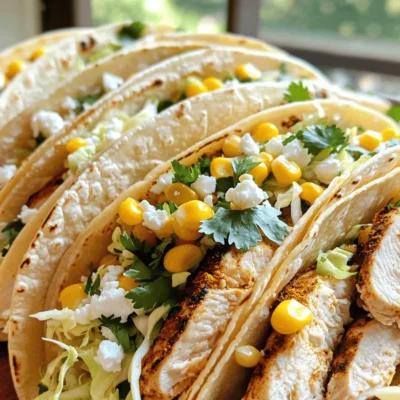 Street Corn Chicken Tacos Flavorful and Easy Recipe