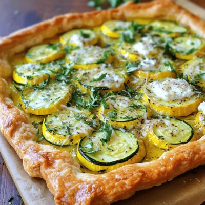 Italian Zucchini Tart Savory and Flavorful Delight