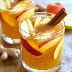 - 2 cups apple cider - 2 chai tea bags - 1 teaspoon ground cinnamon - 1/2 teaspoon ground ginger - 1/4 teaspoon ground cloves - 1 tablespoon honey (adjust to taste) - 1 cup sparkling water - Apple slices, for garnish - Cinnamon sticks, for garnish This Spiced Apple Chai Refresher uses warm apple cider and fragrant chai tea. The spices in this drink lift your spirits. You get a cozy, sweet taste from the honey. - Fresh herbs (mint or basil) - Lemon juice for a citrus twist - Additional sweeteners (maple syrup, agave) Add fresh herbs to bring a new layer of flavor. A splash of lemon juice adds a zesty kick. You can also use maple syrup if you want a different sweetener. - Alternatives for apple cider - Non-caffeinated chai tea options - Sugar-free sweetener suggestions If you can't find apple cider, try pear juice or a mix of apple and cranberry juice. For a caffeine-free drink, look for herbal chai blends. You can swap honey for a sugar-free sweetener for a lower-calorie option. For the complete recipe, check [Full Recipe]. 1. Heat the apple cider: Pour 2 cups of apple cider into a saucepan. Place it over medium heat. Warm the cider until it feels hot but do not let it boil. This step builds the drink's base flavor. 2. Steep the chai tea bags: Once the cider is warm, add 2 chai tea bags. Let them steep for about 5 minutes. Remove the tea bags after steeping. This allows the chai flavors to blend into the cider. 3. Combine spices and sweeteners: Stir in 1 teaspoon of ground cinnamon, 1/2 teaspoon of ground ginger, and 1/4 teaspoon of ground cloves. Add 1 tablespoon of honey to sweeten it. Mix well until the spices dissolve into the cider completely. This creates a warm, spiced flavor. 1. Cool the spiced apple chai: Let the mixture cool for a few minutes. Then, place it in the fridge to chill. This step is key for a refreshing drink. 2. Prepare glasses for serving: While the chai cools, get your glasses ready. Use clear glasses to show off the beautiful color of the drink. Fill each glass about two-thirds full when serving. 1. Add sparkling water: Once the spiced apple chai is chilled, pour sparkling water into each glass. This adds a fizzy twist. Stir gently to mix without losing bubbles. 2. Garnish for presentation: Finish by adding fresh apple slices and a cinnamon stick to each glass. This not only looks great but also enhances the drink's aroma. Enjoy your Spiced Apple Chai Refresher! For the complete recipe, check out the Full Recipe section above. To optimize spice infusion, steep the chai tea bags in warm apple cider. This method helps the spices release their best flavors. Keep the steeping time at about five minutes. If you want a stronger taste, you can steep longer, but be careful not to overdo it. Balancing sweetness and spice is key. Start with one tablespoon of honey, then taste and adjust. You may want it sweeter or spicier based on your preference. Remember, the spices will get stronger as the drink cools. You can personalize the flavor easily. Try adding fresh herbs like mint or basil for a twist. A splash of lemon juice adds a bright touch, too. If you prefer a warm drink instead of chilled, simply skip the refrigeration step. Pour the spiced apple chai into a mug and enjoy it hot. This is perfect for cozy days or chilly nights. Spiced Apple Chai Refresher pairs well with snacks like cheese and crackers or a light salad. The warm spices complement savory flavors nicely. Choose clear glasses for serving to highlight the drink's vibrant colors. For added flair, sprinkle some ground cinnamon on top. It not only looks nice but also boosts the aroma. For the best experience, serve with apple slices and a cinnamon stick for a lovely presentation. For the full recipe, refer to the section above. {{image_2}} You can easily tweak the Spiced Apple Chai Refresher for different seasons. In the fall, add nutmeg or pumpkin spice to bring warmth and depth. These spices enhance the cozy vibe of autumn. You can also mix in a splash of cranberry juice for a festive twist during the holidays. This addition makes it bright and tangy, perfect for gatherings. You can serve this drink hot or cold. For a warm treat, simply skip the chilling step. Heat the spiced apple chai and enjoy it in a cozy mug. If you prefer something refreshing, stick with the cold version. You can even blend it with ice for a smoothie-like drink. This gives it a fun, frosty texture and makes it extra special on warm days. There are great options for different diets. If you want a vegan drink, replace honey with maple syrup or agave. These are natural sweeteners that fit into a plant-based diet. You can also make it low-calorie by using a sugar-free sweetener instead of honey. This way, you can enjoy a flavorful drink without the extra calories. For the full recipe, check out the details on how to make this tasty treat! To keep your Spiced Apple Chai Refresher fresh, cool it down quickly. After making the drink, let it sit at room temperature for about 30 minutes. Then, pour it into a clean glass jar or pitcher. Seal it tightly and place it in the fridge. This method helps maintain its bright flavors. For the best taste, consume it within 3 days. If you notice the flavors fading, try adding a splash of fresh apple cider or honey to boost it back up. If you want to save some for later, consider freezing the spiced apple chai. Pour it into ice cube trays or freezer-safe bags. Leave some space for expansion as it freezes. This option lets you enjoy it any time. To thaw, place the cubes in the fridge overnight or run warm water over the bag. Once thawed, give it a good stir and taste. You may wish to add a bit of honey or sparkling water before serving for extra flavor. In the fridge, your Spiced Apple Chai Refresher will last about 3 to 5 days. After this time, the flavors may change. Look for signs of spoilage, like off smells or a change in color. If it looks cloudy or has an unusual taste, it’s best to toss it out. For optimal enjoyment, always check your drink before serving. Enjoy your refreshing treat! What is the best way to sweeten this drink? I suggest using honey for sweetening. It blends well with the spices. You can adjust the amount to suit your taste. Other options include maple syrup or agave. Can I make this drink in advance? Yes, you can prepare it ahead of time. Just chill it in the fridge. When ready to serve, add sparkling water for the fizz. Is it possible to infuse this recipe with alcohol? Absolutely! A splash of spiced rum or bourbon works nicely. Just mix it in before serving. Can I use store-bought chai instead of tea bags? Yes, you can. Store-bought chai saves time and still adds great flavor. Choose a brand you love. What types of apple cider work best for this recipe? Use fresh apple cider for the best taste. It brings out the sweet and tangy notes. Avoid cider with added sugars. Are there caffeine-free chai options available? Yes, many brands offer caffeine-free chai. Look for herbal versions that mimic the flavor profile. How do I adjust the recipe for more or fewer servings? To adjust servings, simply scale the ingredients up or down. Keep the same ratios to ensure flavor stays balanced. Can I use fresh spices instead of ground spices? Yes, you can use fresh spices. Just remember that fresh spices are stronger. Use a bit less than the ground versions. This blog post covered how to make a Spiced Apple Chai Refresher. You learned the key ingredients, step-by-step instructions, and tips for custom flavors. You can try seasonal twists or make it vegan. Remember to store it properly to keep it fresh. Enjoy your drink on any occasion! With these ideas, this recipe can fit your taste and needs. Dive in and share this refreshing treat with friends!