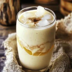 To make this drink, you need some key ingredients. Here’s what you will use: - 1 cup uncooked long-grain white rice - 4 cups water (divided) - 1 cup milk (or almond milk for a dairy-free option) - 1/2 cup honey (adjust to taste) - 1 teaspoon ground cinnamon (plus extra for garnish) - 1 teaspoon vanilla extract - Pinch of salt - Ice cubes (optional) Each ingredient plays a role. The rice adds a creamy base. Water helps blend everything together. Milk makes it rich, while honey adds sweetness. Cinnamon gives that warm spice flavor, and vanilla adds depth. You can make this drink your own with some easy swaps. If you don't have rice, try using oat flour. It gives a nice texture. For the milk, use coconut milk for a tropical twist. If you need a vegan option, maple syrup works well instead of honey. You can also use different spices like nutmeg or cardamom for a unique taste. This drink is not only tasty but also has some health benefits. One serving (about 1 cup) has: - Calories: 150-200 (depending on milk and sweetener used) - Protein: 3-5g - Carbohydrates: 30-35g - Sugars: 10-15g (mostly from honey) - Fat: 4-7g (depending on milk used) The rice provides energy, while honey offers quick fuel. The cinnamon can help regulate blood sugar, making this drink a fun treat you can enjoy. For the full recipe, check the earlier section. Start by rinsing 1 cup of uncooked long-grain white rice. Use a fine mesh strainer. Rinse under cold water until the water runs clear. This step removes excess starch, making your drink smoother. Next, add the rinsed rice to a blender with 2 cups of water. Blend on high for 1-2 minutes. You want the rice to be coarsely ground, not finely powdered. Pour the mixture into a large bowl through cheesecloth or a fine sieve. This helps separate the liquid from the solid bits. Press down to get as much liquid as you can. Discard the solids or save them for another dish. Now, take the rice water and add the remaining 2 cups of water, 1 cup of milk (or almond milk), 1/2 cup of honey, 1 teaspoon of ground cinnamon, 1 teaspoon of vanilla extract, and a pinch of salt. Stir well. Make sure the honey dissolves completely. Chill your horchata in the fridge for at least 1 hour. This lets the flavors blend nicely. Before serving, give it a good stir. You can serve it over ice if you like. Sprinkle some extra ground cinnamon on top for a tasty touch. For the complete recipe, check out the Full Recipe section. When making cinnamon honey horchata, avoid using too much water. If you add too much, your drink will be thin. Rinsing the rice is key. Skipping this step leaves excess starch, which makes the horchata gritty. Lastly, do not skip chilling the drink. Chilling it helps the flavors mix well. To boost flavor, try using fresh cinnamon sticks instead of ground cinnamon. This adds depth and warmth. You can also experiment by adding a splash of vanilla extract. If you love nutty flavors, try almond milk instead of regular milk. It pairs well with the honey and cinnamon. For smooth horchata, make sure to blend the rice thoroughly. Blend it for one to two minutes. Strain the mixture well to remove solids. If you want a creamier texture, add more milk or a bit of cream. Remember to stir the final mixture before serving to ensure even texture. Check out the Full Recipe for detailed steps. Enjoy your delicious drink! {{image_2}} You can easily make cinnamon honey horchata dairy-free. Simply swap regular milk for almond milk or coconut milk. Both options keep the drink creamy and rich. You can also try oat milk for a different flavor. Use the same amount as in the recipe, so it fits right in. Want to spice things up? Add a pinch of nutmeg for warmth. You can also stir in toasted coconut to bring a tropical twist. For a hint of chocolate, mix in cocoa powder. Each addition gives the drink a unique taste. Feel free to experiment and find your favorite flavor! Serve your horchata chilled over ice for a refreshing treat. You can also garnish it with a sprinkle of cinnamon on top. For a fun twist, try adding whipped cream. Serve it in a fancy glass to impress guests. Pair it with churros or a slice of cake for a delightful snack. Use the Full Recipe to make this drink your own! To store leftover horchata, pour it into a clean, airtight container. Glass jars work well. Make sure to seal the container tightly to keep the drink fresh. Store the horchata in the fridge. It helps keep the flavors bright and tasty. Horchata can last about 3 to 5 days in the fridge. After that, it may start to spoil. Look for changes in smell, taste, or appearance. If it smells sour or has a strange color, it's best to toss it. Always trust your senses to know if it's still good. You can reuse leftover horchata in many fun ways. Try using it in smoothies for extra flavor. You can also pour it over cereal instead of milk. Another idea is to make popsicles. Just blend the horchata with some fruit, pour it into molds, and freeze. These ideas make your drink even more fun! For the full recipe, check out the Cinnamon Honey Horchata. Horchata is a tasty drink made from rice, nuts, or seeds. It is popular in many cultures, especially in Mexico and Spain. Traditionally, horchata is made by soaking rice in water. After soaking, you blend it to get a smooth texture. Then, you strain the mixture to separate the liquid from the rice. You sweeten it with sugar and often add cinnamon. Cinnamon honey horchata takes the classic recipe and adds honey for sweetness and flavor. Yes, you can use other sweeteners. Maple syrup or agave nectar works well. If you prefer low-calorie options, try stevia or monk fruit. Just make sure to adjust the amount based on how sweet you want it. Each sweetener has a unique taste, so pick one that you enjoy. Making horchata ahead is easy! Follow the recipe and store it in the fridge. You can make it up to two days in advance. Just remember to stir it well before serving. The flavors blend better when it sits for a while. If you want it cold, serve it over ice. Cinnamon honey horchata can be a healthy drink choice. It has natural ingredients like rice, milk, and honey. Rice provides carbs for energy. Milk adds protein and calcium. Honey gives a natural sweetness. However, it is still best to enjoy it in moderation. If you are watching sugar intake, use less honey or a sugar substitute. This blog post covered everything you need for making cinnamon honey horchata. We explored key ingredients, tasty variations, and storage tips. You learned how to prepare, blend, and chill your drink for the best taste. Remember to avoid common mistakes for a smoother texture and richer flavor. Whether you choose dairy-free options or try new flavors, the joy of horchata awaits you. Enjoy this simple, refreshing drink with friends or family!