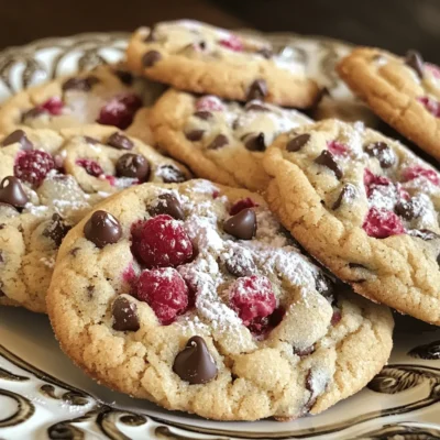 Raspberry Chocolate Chip Cookies Easy and Tasty Treat
