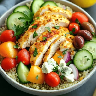Greek Chicken Bowls Packed with Flavor and Freshness