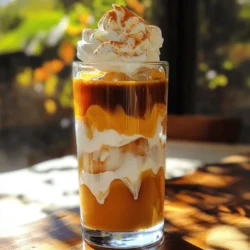 - 1 cup cold brew coffee - ½ cup milk (dairy or plant-based) - 2 tablespoons pumpkin puree - 1 tablespoon maple syrup (or sweetener of choice) - ½ teaspoon vanilla extract - ½ teaspoon pumpkin spice blend - Whipped cream for topping - Additional pumpkin spice for garnish - Ice cubes For the best creaminess, I love using whole milk or oat milk. They add richness to the drink. If you want a lighter option, almond milk works well too. You can also try coconut milk for a tropical twist. If you can't find pumpkin puree, you can use sweet potato puree or butternut squash puree. They bring a nice sweetness and flavor. You can even mash cooked pumpkin if fresh pumpkin is available. Using fresh pumpkin gives your drink a vibrant flavor. It also adds a lovely texture. Fresh pumpkin has more nutrients than canned. If fresh pumpkin is out of season, you can use canned pumpkin puree. Just look for 100% pumpkin with no added sugar. This will keep your drink tasty all year round. 1. Whisk the pumpkin mixture: In a small bowl, combine 2 tablespoons of pumpkin puree, 1 tablespoon of maple syrup, ½ teaspoon of vanilla extract, and ½ teaspoon of pumpkin spice. Whisk until smooth and creamy. This mixture gives your drink that rich pumpkin flavor. 2. Fill glass with ice: Take a tall glass and fill it with ice cubes. This will keep your drink nice and cold. 1. Pouring cold brew coffee: Next, pour in 1 cup of cold brew coffee over the ice. The cold brew makes the drink smooth and refreshing. 2. Layering the milk: Slowly pour ½ cup of milk over the coffee. This creates a lovely layered look. You can use any milk you like, dairy or plant-based. 1. Adding whipped cream: Top your drink with a generous dollop of whipped cream. This adds a sweet and creamy finish to your cold brew. 2. Garnishing with pumpkin spice: Finally, sprinkle a pinch of pumpkin spice on top of the whipped cream. This gives your drink an extra flavor boost and makes it look pretty. Now, you can enjoy this tasty Pumpkin Cream Cold Brew, just like the one from your favorite coffee shop. For the full recipe, check out the details above! To enhance the pumpkin flavor, use fresh pumpkin puree. This gives a rich taste. You can also add a little more pumpkin spice. A touch of cinnamon or nutmeg can deepen the flavor. For balancing sweetness, taste as you mix. Start with one tablespoon of maple syrup. If you like it sweeter, add more bit by bit. Avoid making it too sweet, as it can overpower the pumpkin and coffee. Frothing milk can make your drink feel luxurious. Use a milk frother for the best results. Heat your milk slightly, then froth until light and airy. If you want a creamier texture, try heavy cream or half-and-half. These options add richness. For a dairy-free choice, use oat milk or cashew milk. Both provide creaminess without dairy. Creative serving suggestions can make your drink pop! Use clear glassware to show off the layers. A tall glass highlights the rich colors of the drink. Consider adding a fun straw or garnish. You can use candy corn or cinnamon sticks as stirrers. These little touches make your drink more inviting. A sprinkle of extra pumpkin spice on top adds flair. {{image_2}} You can change up your drink by using different spices. Try chai spices instead of the usual pumpkin spice. Chai spices add a nice warmth and depth. You might also want to add chocolate for a mocha flavor. Just mix in chocolate syrup or cocoa powder. This gives your drink a rich, sweet twist. If you want a dairy-free drink, use plant-based milk. Almond, oat, or coconut milk work well. Each gives a unique taste and texture. For sweeteners, maple syrup is a great choice. You can also use agave or other vegan sweeteners. These keep your drink sweet without dairy. If you don't have cold brew, you can use regular brewed coffee. Just cool it down before using it in your drink. Iced coffee is another option. Brew your coffee strong and pour it over ice. This keeps the flavor bold and fresh. For more details, check out the Full Recipe for the perfect Pumpkin Cream Cold Brew! To keep pumpkin puree fresh, store it in an airtight container. Put it in the fridge for up to five days. If you have more puree than needed, freeze it in ice cube trays. Once frozen, transfer the cubes to a freezer bag. This way, you can use just what you need later. Brewed coffee stays fresh for about a week in the fridge. Use a sealed container to keep out air and light. This helps preserve the flavor. If you notice any off smells, it's best to discard the coffee. Busy mornings don't have to mean skipping this tasty drink. You can prepare the pumpkin mixture a day ahead. Just whisk together the pumpkin puree, maple syrup, vanilla, and pumpkin spice. Store it in the fridge in a sealed jar. In the morning, mix it into your cold brew. For completed drinks, store them in the fridge for up to 24 hours. Use a covered glass jar to keep the flavors fresh. Pumpkin puree lasts about five days in the fridge. In the freezer, it can last up to six months. Always check for any signs of spoilage before using. Cold brew coffee is best within a week. For the best flavor, drink it fresh. If you prepare the pumpkin cream ahead, use it within two days for the best taste. Enjoy your delicious drink at its peak flavor! To make it taste like Starbucks, focus on the creaminess and spice. Key differences in ingredients include using high-quality cold brew and the right milk. Starbucks uses a rich cream, so consider using whole milk or heavy cream for that smooth texture. To replicate the exact flavor, add a dash more pumpkin spice. The right balance of sweetness is key. The maple syrup in the recipe adds a nice touch, just like their syrups. Taste as you go to get the flavor just right. Yes, you can prep parts of this recipe in advance. The pumpkin mixture keeps well in the fridge for about three days. For best results, store it in an airtight container. When ready to serve, just mix it with cold brew and milk. You can also brew a big batch of cold brew coffee. Store it in the fridge for up to two weeks for easy access. If you don’t have pumpkin puree, consider using butternut squash puree or sweet potato puree. These alternatives work well and offer a similar taste. You can also use applesauce for a different flavor twist. Store any leftover puree in an airtight container in the fridge for up to a week. To reduce calories, use less maple syrup or try a sugar substitute like stevia. You can also switch to unsweetened almond milk or oat milk, which have fewer calories than regular milk. These changes will keep the taste rich while cutting down on sugar. Always taste as you adjust to maintain a good flavor balance. This blog post covered how to create a delicious Pumpkin Cream Cold Brew. We discussed key ingredients and tips to enhance flavor and creaminess. You learned about seasonal ingredients and alternatives that fit your needs. We also shared variations for different tastes, along with storage and prep suggestions. In conclusion, making this drink at home can be rewarding and fun. Enjoy your tasty creation and feel free to experiment with flavors!