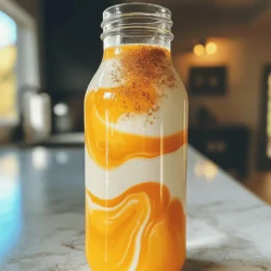 To make your pumpkin spice creamer, gather these simple ingredients: - 2 cups milk (dairy or non-dairy) - 1 cup heavy cream (or coconut cream for non-dairy) - 1/2 cup pumpkin puree - 1/4 cup maple syrup (or sweetener of choice) - 1 teaspoon vanilla extract - 1 teaspoon pumpkin pie spice (plus extra for serving) - 1/4 teaspoon salt If you need swaps, here are my top picks: - Milk: Use almond, oat, or soy milk for a dairy-free option. - Heavy Cream: Coconut cream works great for a vegan twist. - Maple Syrup: Honey or agave syrup can replace maple syrup nicely. - Pumpkin Pie Spice: Mix cinnamon, nutmeg, and ginger if you don't have it. Select the best ingredients for rich flavor: - Milk and Cream: Look for organic or local options for better taste. - Pumpkin Puree: Use pure pumpkin puree, not pumpkin pie filling. - Sweeteners: Choose pure maple syrup for a deep, natural sweetness. - Spices: Freshly ground spices give a stronger, more vibrant flavor. Using quality ingredients makes all the difference in your creamer. Try to source local when you can. For the full recipe, check my earlier section. Making pumpkin spice creamer is simple. Start by gathering your ingredients. You need: - 2 cups milk (dairy or non-dairy) - 1 cup heavy cream (or coconut cream for non-dairy) - 1/2 cup pumpkin puree - 1/4 cup maple syrup (or sweetener of choice) - 1 teaspoon vanilla extract - 1 teaspoon pumpkin pie spice (plus extra for serving) - 1/4 teaspoon salt Now, take a medium saucepan and set it on low heat. Pour in the milk, heavy cream, and pumpkin puree. Stir until it looks smooth. This should take about 2-3 minutes. Next, add the maple syrup, vanilla extract, pumpkin pie spice, and salt. Keep stirring until everything is mixed well and warmed up. Avoid boiling the mix. After warming, remove the pan from heat. Let it cool for a few minutes. You can froth the creamer now. Use a whisk or a frother to reach your preferred creaminess. If you want it creamier, blend it in a blender. Once frothed, pour the creamer into an airtight container. Store it in the fridge. Shake or stir before using. Add it to your coffee or tea and sprinkle with extra pumpkin pie spice. Enjoy the cozy flavors! When making this creamer, take your time. Cooking on low heat helps keep the flavors intact. Stir gently to avoid any lumps. For the best taste, use real maple syrup. It adds a warm sweetness you can't beat. If you prefer a different sweetener, feel free to swap it. Just adjust the amount to your taste. Make sure to pick good-quality pumpkin puree. You can use store-bought or make your own. If you make it at home, roast fresh pumpkin for a richer flavor. Frothing is key for a great texture. A whisk works well, but a frother is even better. It creates a light, airy foam that elevates your drink. For storage, always use an airtight container. This keeps your creamer fresh. It can last up to a week in the fridge. Give it a good shake or stir before each use. If you want to keep it longer, consider freezing it in small portions. This way, you can enjoy it anytime! To find the complete recipe, check the Full Recipe section. To get the best pumpkin spice flavor, use fresh ingredients. Always opt for real pumpkin puree, not pumpkin pie filling. Real pumpkin gives a richer flavor. Add a good quality pumpkin pie spice. This blend should include cinnamon, nutmeg, and ginger. If you want more warmth, add a pinch of extra cinnamon. This makes your creamer taste like fall in a cup. Sweetness is key in a good creamer. Start with maple syrup. It brings a lovely flavor that suits pumpkin well. If you like it sweeter, add more syrup. You can also try honey or agave nectar. Just remember to add little bits at a time. Taste as you go. This way, you can find your perfect level of sweetness. You don’t need fancy tools to make this creamer. A medium saucepan works well for heating. A whisk helps blend everything smoothly. If you want a frothy texture, a frother is great. You can also use a blender for a creamy finish. Finally, have an airtight container ready for storage. This keeps your homemade creamer fresh and tasty. For the full recipe, refer to the Cozy Pumpkin Spice Creamer section above. {{image_2}} You can easily make this creamer dairy-free. Just swap the milk and heavy cream for non-dairy options. Use almond milk or oat milk for a light base. Coconut cream works great for a rich texture. It gives a nice taste and creamy feel. Want to mix things up? Try adding different spices! Cinnamon and nutmeg pair well with pumpkin. A touch of ginger adds warmth. Cardamom gives a unique twist. Just remember, a little goes a long way. Start with a pinch and adjust to your taste. If you want a healthier option, consider using honey or agave syrup. These sweeteners add flavor without being too sweet. You can also use stevia or monk fruit for a sugar-free option. Just adjust the amount based on your taste. The Full Recipe provides a solid base to start your experiments. To keep your pumpkin spice creamer fresh, use an airtight container. I like glass jars because they seal well. After making your creamer, let it cool. Pour it into the jar and close the lid. Store it in the fridge. Shake or stir before each use. This helps mix the flavors. Your homemade pumpkin spice creamer lasts about one week in the fridge. To ensure it stays fresh, always check for signs of spoilage. If it smells sour or looks off, it’s best to toss it. To maintain flavor, make small batches. This way, you will always have fresh creamer. You can freeze pumpkin spice creamer for later use. Pour it into ice cube trays. Once frozen, transfer the cubes to a freezer-safe bag. These cubes are great for chilling coffee. When you're ready to use them, just pop a few into your drink. They'll add creaminess and flavor as they melt. Homemade pumpkin spice creamer lasts about one week in the fridge. The key is to store it in an airtight container. Always check for any changes in smell or texture before using. If you see or smell anything off, it’s best to toss it. To keep it fresh, shake or stir it well before each use. Yes, you can use almond milk instead of regular milk. Almond milk makes a great dairy-free option. It will still taste yummy and creamy. Just make sure to choose unsweetened almond milk if you want to control the sweetness. This way, you can enjoy the rich flavor of pumpkin spice without added sugar. Yes, you can make a sugar-free version of pumpkin spice creamer. Instead of maple syrup, use a sugar substitute like stevia or erythritol. Adjust the amount based on the sweetness you prefer. This way, you keep the yummy flavor without the sugar. You can still enjoy your cozy drink without guilt! For the full recipe and more details, check out the Cozy Pumpkin Spice Creamer section. Making pumpkin spice creamer is fun and easy. We covered the whole process, from choosing ingredients to storage tips. The right ingredients can make your creamer rich and tasty. I shared tips for making a great mix and adjusting sweetness to your taste. Varieties, like dairy-free options, give you choices. Don't forget to store it properly for fresh flavor. Enjoy this cozy drink during fall or any time you want a warm treat. With these tips, you will make a tasty pumpkin spice creamer that you'll love.