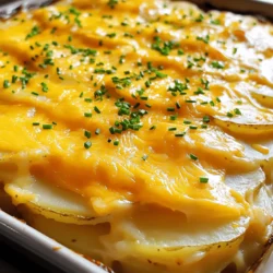 Cheesy Scalloped Potatoes Creamy and Comforting Dish