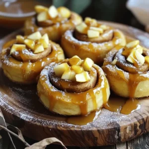 Caramel Apple Cinnamon Rolls Delightful Homemade Treat