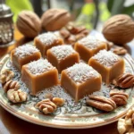 To make delicious date caramels, you will need these key ingredients: - 1 cup Medjool dates, pitted - 1/4 cup almond butter - 1/4 cup coconut milk (full-fat for creaminess) - 1 teaspoon vanilla extract - 1/2 teaspoon sea salt - 1/4 cup chopped nuts (walnuts or pecans) - 1/4 cup unsweetened shredded coconut These ingredients create a sweet, chewy, and creamy treat. Medjool dates are the star of the show. They provide natural sweetness and a rich texture. Almond butter adds creaminess and a nutty flavor. Coconut milk adds a nice richness. The vanilla extract enhances the overall taste, while sea salt balances the sweetness. Chopped nuts and shredded coconut give it a delightful crunch. Medjool dates are not just tasty; they are also good for you. Here are some health benefits: - High in Fiber: Dates help with digestion. They keep your gut healthy and can help prevent constipation. - Natural Sweetener: They are a great alternative to refined sugars. Dates offer sweetness with nutrients. - Rich in Vitamins: Dates contain vitamins like B6 and K. They also have minerals like potassium and magnesium. - Antioxidants: Medjool dates are packed with antioxidants. These help fight free radicals in your body. Including dates in your diet can give you energy and improve your overall health. You can easily customize your date caramels. Here are some optional additions: - Cocoa Powder: Add 1-2 tablespoons for a chocolate flavor. - Spices: Try a pinch of cinnamon or nutmeg for warmth. - Nut Butters: Swap almond butter for peanut or cashew butter for a twist. - Dried Fruits: Chop some dried apricots or cranberries for extra sweetness. Experimenting with these options can make your caramels unique and fun! First, soak the pitted Medjool dates in warm water. This softens the dates. Let them soak for about 10 to 15 minutes. After soaking, drain the dates. Set them aside for later use. Next, take a food processor. Add the softened dates, almond butter, and coconut milk. Also, include vanilla extract and sea salt. Blend until the mixture is smooth and creamy. You may need to stop and scrape down the sides. Ensure that all ingredients mix well. Now, grab an 8x8 inch baking dish. Line it with parchment paper. Leave some overhang to help lift the caramels out later. Pour the date mixture into the dish. Use a spatula to spread it evenly. Press down firmly to compact it. Refrigerate for at least 2 hours. This helps the caramels set. Once firm, lift the mixture out using the parchment paper. Cut it into small squares or rectangles. For a fun twist, roll each caramel in extra shredded coconut. Enjoy your sweet treat! For smooth caramels, soak the dates in warm water. This softens them well. Blend until creamy, but don’t over-process. You want a thick texture. If it feels too dry, add a bit more coconut milk. Store your caramels in an airtight container. Keep them in the fridge to stay fresh. They last about two weeks when stored properly. If you want them longer, freeze them. Just separate layers with parchment paper. One mistake is not soaking the dates enough. This can make blending hard. Another is not pressing the mixture firmly into the dish. This keeps the caramels from falling apart. Lastly, don't skip the sea salt. It adds a lovely flavor contrast! {{image_2}} You can switch up the nuts in your date caramels. I love using walnuts or pecans. Both add a nice crunch. Try cashews for a creamier texture. You can even skip the nuts if you prefer. Just make sure to adjust the amount of coconut or almond butter for balance. Want to make your caramels even more special? Add flavor infusions! For a chocolate twist, mix in cocoa powder. You could also add a dash of cinnamon or nutmeg for warmth. If you like spice, try ginger or cardamom. Each flavor gives the caramels a unique taste. Making these date caramels vegan is easy. Just use coconut yogurt instead of almond butter. For a nut-free version, swap almond butter with sunflower seed butter. These swaps keep your treat delicious while meeting dietary needs. Always check labels to avoid hidden allergens. To keep your date caramels fresh, store them in an airtight container. Use parchment paper to separate layers. This prevents them from sticking together. Keep the container in the fridge for best results. The cool air helps maintain their texture and flavor. You can freeze date caramels for later use. Cut them into pieces and wrap each one in parchment paper. Place the wrapped pieces in a freezer-safe bag or container. They can last up to three months in the freezer. When you are ready to enjoy, thaw them in the fridge overnight. These date caramels stay fresh in the fridge for about two weeks. Check for any signs of spoilage before eating. Look for changes in color or texture. If they smell off or develop mold, discard them. Proper storage helps keep them delicious and safe to eat! Yes, you can use other dates like Deglet Noor. These dates are less sweet and firm. Soaking them helps soften them like Medjool dates. This change may alter the flavor and texture slightly, but they still work well. You can experiment with different dates for fun and unique results. To make these caramels vegan, simply replace almond butter with a nut-free option. Use sunflower seed butter or tahini. Coconut milk is already vegan, so it works well. Ensure that any added flavors, like vanilla, are also vegan-friendly. This way, you keep the caramels creamy and delicious without animal products. If you need to replace almond butter, use peanut butter or cashew butter. These options give a similar texture and flavor. Sunflower seed butter is also a great option for nut-free diets. Each substitute brings its unique taste, so choose one that fits your preference. In this blog post, we explored how to make delicious date caramels. We covered the key ingredients, including the health benefits of Medjool dates. You learned step-by-step instructions to prepare and blend the mixture, plus tips for perfect texture. We also discussed variations like nut options and flavor infusions. Remember to store your caramels properly to keep them fresh. Experiment with alternatives and have fun creating your unique treats. Enjoy your tasty date caramels and share them with others!