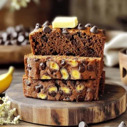 - 1 cup ripe bananas, mashed (about 2-3 bananas) - 1 cup canned pumpkin puree - 1/2 cup melted coconut oil (or vegetable oil) - 1/2 cup brown sugar - 1/2 cup granulated sugar - 2 large eggs - 1 teaspoon vanilla extract - 1 1/2 cups all-purpose flour - 1 teaspoon baking soda - 1/2 teaspoon baking powder - 1/2 teaspoon salt - 1 teaspoon ground cinnamon - 1/2 teaspoon ground nutmeg - 1/2 cup chocolate chips (semi-sweet or dark) - Optional: 1/2 cup walnuts or pecans, chopped You can switch out some ingredients if needed. Use applesauce for oil. It keeps the bread moist. Honey or maple syrup can replace brown sugar. This will add a nice flavor. Use almond flour to make it gluten-free. Just remember to adjust the amount. If you need a vegan option, try flax eggs instead of real eggs. Mix one tablespoon of flaxseed meal with three tablespoons of water. Let it sit until it thickens. Choose ripe bananas that are yellow with some brown spots. This shows they are sweet and ready to mash. For pumpkin puree, look for cans that say 100% pumpkin. Avoid pumpkin pie filling, as it has added sugar and spices. When selecting chocolate chips, opt for high-quality semi-sweet or dark chocolate. They melt well and add rich flavor. If using nuts, pick fresh walnuts or pecans. They should smell nutty and taste fresh. Always check the expiration dates on your ingredients for the best results. 1. First, preheat your oven to 350°F (175°C). This helps the bread rise well. 2. Grease a 9x5 inch loaf pan or use parchment paper. This makes it easy to remove the bread later. 3. In a large bowl, mash the ripe bananas until smooth. You need about 2-3 bananas. 4. Add 1 cup of canned pumpkin puree to the mashed bananas. Mix them well together. 5. Pour in 1/2 cup of melted coconut oil. You can also use vegetable oil if you prefer. 6. Add 1/2 cup brown sugar and 1/2 cup granulated sugar. Stir until the mixture is smooth. 7. Beat in 2 large eggs, one at a time. Then add 1 teaspoon of vanilla extract and mix well. 8. In another bowl, whisk together 1 1/2 cups of all-purpose flour, 1 teaspoon baking soda, 1/2 teaspoon baking powder, 1/2 teaspoon salt, 1 teaspoon ground cinnamon, and 1/2 teaspoon ground nutmeg. 9. Slowly fold the dry ingredients into the wet mixture with a spatula. Be gentle and do not overmix. 10. Finally, fold in 1/2 cup of chocolate chips. You can also add 1/2 cup of chopped nuts if you like. 11. Pour the batter into your prepared loaf pan. Spread it evenly across the pan. 12. Bake for 55-65 minutes. To test if it’s done, insert a toothpick in the center. It should come out clean. 13. Once baked, let the bread cool in the pan for about 10 minutes. Then, move it to a wire rack to cool completely before slicing. Before you start, gather your tools. You will need: - A large mixing bowl - A whisk - A spatula or wooden spoon - A measuring cup and spoons - A 9x5 inch loaf pan Make sure your oven is clean. A clean oven helps the bread bake evenly. - Use ripe bananas for a sweeter flavor. - Make sure your oven is fully preheated. This helps the bread rise. - Don’t overmix the batter. It should be just combined for the best texture. - If you want a crunchy top, sprinkle some sugar on top before baking. When making banana chocolate chip pumpkin bread, you want to be careful. Here are some tips: - Don’t overmix the batter. This makes the bread dense. Mix until just combined. - Use ripe bananas. They add more flavor and sweetness. Look for brown spots. - Check the oven temperature with a thermometer. An oven that is too hot can burn the bread. - Test for doneness with a toothpick. It should come out clean. Moisture is key for great bread. Here are my tips: - Use ripe bananas and canned pumpkin. They both add moisture. - Add coconut oil for fat. It keeps the bread soft and tender. - Do not skip the eggs. They help bind the mixture and add moisture. - Consider adding nuts. Walnuts or pecans add texture and flavor. I love serving this bread warm. Here are some ideas: - Spread butter or cream cheese on warm slices. - Top with a sprinkle of cocoa powder for a nice touch. - Pair with coffee or tea for a perfect snack. - Slice it thick and serve at brunch to wow your guests. {{image_2}} You can make this bread gluten-free. Use a gluten-free flour blend instead of all-purpose flour. Many blends work well in baking. Just check the package for best results. You can add nuts or dried fruit for more flavor. Chopped walnuts or pecans mix well with the chocolate. Dried cranberries or raisins also add a sweet touch. Just fold them into the batter gently. This way, they spread evenly. Get creative with spices and extracts. You can add ginger or cloves for a warm taste. A splash of almond extract adds depth, too. Experiment with what you like best! These variations can make each loaf special. To keep your banana chocolate chip pumpkin bread fresh, store it properly. First, let the bread cool completely. Wrap it tightly in plastic wrap or foil. This will keep moisture in and air out. Store it at room temperature for up to three days. If you want to keep it longer, place it in the fridge. Just remember, the cold can dry it out a bit. Freezing is a great way to save your bread for later. To freeze, slice the bread first. This way, you can grab a slice whenever you want. Wrap each slice in plastic wrap. Then, place the wrapped slices in a freezer bag. Be sure to remove as much air as possible. The bread can last up to three months in the freezer. When you’re ready to enjoy it, just thaw it in the fridge overnight. Reheating your bread is easy. If you want to warm it up, preheat your oven to 350°F (175°C). Place the slices on a baking sheet. Heat for about 10 minutes or until warm. You could also use a microwave. Just heat each slice for 10-15 seconds. Don’t forget to check if it’s warm enough. Enjoy your warm, tasty treat! Yes, you can use frozen bananas. Just thaw them first. Once thawed, mash them well. This will keep your bread moist and add great flavor. To make this recipe dairy-free, use coconut oil instead of butter. You can also swap regular chocolate chips for dairy-free ones. This way, you still enjoy the rich taste without dairy. If you need an egg substitute, use one of these options: - 1/4 cup unsweetened applesauce - 1/4 cup mashed banana - 1 tablespoon ground flaxseed mixed with 2.5 tablespoons water (let it sit for a few minutes) Each will help bind your bread while keeping it moist. In this post, we covered the key ingredients for your banana chocolate chip pumpkin bread. You learned about ingredient swaps and tips for picking fresh items. We shared step-by-step baking instructions and ways to avoid common mistakes. You also discovered variations, storage tips, and answers to common questions. With these insights, you can bake delicious bread with confidence. Enjoy experimenting and sharing your tasty creations!