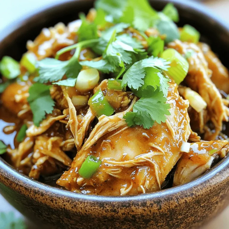 To make this dish, you need a few key items. Here’s what you need: - 4 chicken thighs (skinless and bone-in) - 1 tablespoon olive oil - 1 onion, chopped - 4 cloves garlic, minced - 2-3 scallions, chopped - 1-2 habanero peppers (depending on desired heat level), chopped - 1 teaspoon fresh ginger, grated - 2 teaspoons dried thyme - 2 teaspoons allspice - 1 tablespoon brown sugar - 1 tablespoon soy sauce - 2 tablespoons lime juice - Salt and pepper to taste - Fresh cilantro for garnish These ingredients come together to create a bold flavor. The chicken thighs are juicy and tender, making them perfect for this recipe. While the main ingredients shine, some optional items can boost the taste. Consider adding: - Pineapple chunks for sweetness - Bell peppers for extra crunch - Coconut milk for creaminess - Extra lime zest for brightness These ingredients can enhance the dish and add unique flavors. Feel free to mix and match based on your taste. Jerk chicken is all about the heat. The habanero peppers provide a kick. Adjust the spice level by changing the amount you use. - For mild jerk chicken, use one habanero or skip it. - For medium heat, use two habaneros. - For extra heat, go for three. You can also remove the seeds from the peppers. This can help reduce the spiciness while still keeping the flavors. Enjoy adjusting the heat to suit your palate! First, gather your ingredients. You need garlic, scallions, habanero peppers, ginger, thyme, allspice, brown sugar, soy sauce, and lime juice. In a bowl, mix these well. This will create a tasty marinade. The blend of spices gives the chicken its bold flavor. Next, take your chicken thighs. Rub the marinade all over the chicken. Make sure each piece is covered well. For the best taste, cover and refrigerate the chicken. Let it marinate for at least 30 minutes. Longer is better, so overnight is ideal. Now, heat olive oil in a skillet over medium heat. Place the marinated chicken in the skillet. Sear each side for about 3-4 minutes until browned. This step adds extra flavor but is not required. If you skip it, your chicken will still taste great. Transfer the chicken to your slow cooker. Pour any leftover marinade over the chicken. Add chopped onions and sprinkle with salt and pepper. Cover the slow cooker and cook. Set it on high for 3-4 hours or low for 6-8 hours. The chicken should be tender and fully cooked when done. Once cooked, use two forks to shred the chicken right in the slow cooker. This allows the chicken to soak up the juices. Stir everything well to mix it. Serve the jerk chicken hot. Top with fresh cilantro for a pop of color and flavor. Enjoy your easy and flavorful dish! Marinating is key for great jerk chicken. Start by mixing your marinade well. Use garlic, scallions, and habanero peppers for bold flavor. Make sure to coat the chicken thighs fully. The longer you marinate, the better the taste. Aim for at least 30 minutes but try overnight for the best results. Store the chicken in the fridge while it marinates. This keeps it fresh and safe. Adjust the spice to fit your taste. Habanero peppers bring heat. Use one for mild and two for more spice. If you want less heat, remove the seeds from the peppers. You can also use bell peppers for a milder flavor. Taste your marinade before using it. This way, you can tweak it as needed. Remember, you can always add more spice later, but it’s hard to take it away. Searing the chicken before slow cooking adds depth to the flavor. Heat olive oil in a skillet and brown the chicken on both sides. Just 3 to 4 minutes per side is enough. This step is optional but makes a big difference. It locks in juices and creates a nice crust. If you skip it, your chicken will still taste good, but it won't have that extra richness. {{image_2}} If you want to switch up your jerk chicken, you can use other cuts. Chicken breasts work well but may dry out faster. Drumsticks can add a fun twist, giving you juicy bites. Just remember, cooking times may change based on the cut you choose. Check for doneness with a meat thermometer. Aim for 165°F to keep it safe. For a meat-free option, try using jackfruit or tofu. Jackfruit mimics the texture of pulled chicken well. Use firm tofu to soak up all the flavors. Marinate them just like the chicken. Cook in the slow cooker until tender. You’ll get a tasty, plant-based jerk dish that everyone can enjoy. Adjusting the heat level is easy. If you like spicy food, add more habanero peppers. For a milder dish, use fewer or remove the seeds. You can also swap in jalapeños for a different flavor. Experiment with the spice to find what suits your taste. Everyone's palate is unique, so make it your own! For best taste, store your jerk chicken in the fridge. Place it in an airtight container. It will stay fresh for up to 4 days. Make sure it cools down before sealing. This helps keep the moisture locked in. You can freeze jerk chicken for longer storage. Place it in a freezer-safe bag or container. Remove as much air as you can before sealing. It will last for about 3 months in the freezer. Label the bag with the date. This way, you know when to use it. When you are ready to eat the leftovers, you can reheat them easily. Use the microwave or stovetop. If using a microwave, heat in short bursts. Stir between each burst to ensure even heating. On the stovetop, place the chicken in a pan over low heat. Add a splash of water or broth to keep it moist. Stir often until it is hot all the way through. Enjoy the same great flavor again! You can serve Slow Cooker Jerk Chicken with many sides. Here are some great options: - Rice and peas - Fried plantains - Coleslaw - Grilled vegetables - Cornbread These dishes complement the spicy flavor of the jerk chicken. Enjoying them together makes a full meal. To serve more people, you can easily adjust the recipe. Here’s how: - Double the amount of chicken thighs. - Increase the marinade's ingredients by the same amount. - Keep the same cooking time, but check the chicken for doneness. This way, you can serve a crowd without losing any flavor. Yes, you can use other methods! Here are some ways to cook jerk chicken: - Grilling: Give it a smoky flavor by grilling the marinated chicken. - Baking: Spread the chicken on a baking sheet and bake at 375°F for about 40 minutes. - Stovetop: Sear the chicken in a skillet and then simmer with the marinade. Each method brings out unique tastes, so try them all! Jerk chicken comes from Jamaica. It has roots in the Taino and Arawak tribes. They used spices to preserve meat. Today, jerk chicken is famous for its spicy, rich flavor. The marinade often includes ingredients like allspice and Scotch bonnet peppers, which are key to its unique taste. In this guide, I covered how to make slow cooker jerk chicken. We explored the main and optional ingredients, along with adjusting spice levels. The step-by-step instructions showed how to prepare, marinate, and cook your chicken. I shared tips for the best flavor and offered helpful variations and storage info. With these easy steps, you can enjoy tasty jerk chicken any time. Start cooking and have fun with this delicious dish!