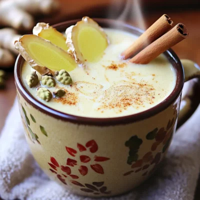 Homemade Spiced Chai Latte Warm and Inviting Drink