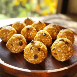 - 1 cup old-fashioned rolled oats - ½ cup pumpkin puree - ¼ cup almond butter (or peanut butter) - ¼ cup honey or maple syrup - 1 teaspoon vanilla extract - 1 teaspoon pumpkin pie spice - ¼ teaspoon salt - ¼ cup mini chocolate chips (optional) - ¼ cup chopped nuts (walnuts or pecans, optional) Each ingredient plays a key role in making these energy balls tasty and healthy. The oats give a great base. Pumpkin puree adds flavor and moistness. Almond butter or peanut butter provides good fats and protein. Honey or maple syrup sweetens naturally. Vanilla extract enhances the taste. Pumpkin pie spice makes it feel like fall. Salt balances the sweetness. Optional chocolate chips and nuts add fun textures. You can change these energy balls with different ingredients. Here are some ideas: - Use sunflower seed butter instead of almond butter. - Swap honey for agave syrup for a vegan option. - Add chia seeds or flaxseeds for extra fiber. - Try different nuts like almonds or hazelnuts. - Include dried fruits like cranberries or raisins for sweetness. These swaps keep the recipe fun and fresh. You can make it your own! - Old-fashioned rolled oats: Good source of fiber. Helps with digestion and keeps you full. - Pumpkin puree: Packed with vitamins A and C. Great for your immune system. - Almond butter: Contains healthy fats and protein. Good for energy. - Honey or maple syrup: Natural sweeteners that provide quick energy. - Vanilla extract: Adds flavor without extra calories. - Pumpkin pie spice: Contains cinnamon, which may help regulate blood sugar. - Salt: Needed for electrolyte balance, especially after exercise. - Mini chocolate chips: Offers a treat while adding a bit of sugar. - Chopped nuts: Adds protein, healthy fats, and crunch. These ingredients not only taste great but also nourish your body. Enjoy your healthy snack! To make pumpkin pie oat energy balls, start by gathering your ingredients. In a large mixing bowl, combine: - 1 cup old-fashioned rolled oats - ½ cup pumpkin puree - ¼ cup almond butter (or peanut butter) - ¼ cup honey or maple syrup - 1 teaspoon vanilla extract - 1 teaspoon pumpkin pie spice - ¼ teaspoon salt Mix these ingredients together with a spatula or wooden spoon. Stir until you form a sticky dough. If you want to add chocolate chips and nuts, fold them in now. This step makes the balls even more fun and tasty. When rolling the balls, wet your hands slightly. This helps the mixture not stick to your fingers. Take small portions of the dough and roll them into balls, about 1 inch wide. Place them on a parchment-lined baking sheet or plate. It’s important to keep them evenly spaced, so they don’t stick together. After you form all of the energy balls, refrigerate them for at least 30 minutes. Chilling helps them firm up. This step is key! Without it, they may fall apart when you grab one. Once chilled, store the balls in an airtight container. They can last in the fridge for about a week, ready for you to enjoy anytime. To make your energy balls stick, the key is moisture. The pumpkin puree and nut butter help bind everything. If your mixture seems dry, add a bit more pumpkin or nut butter. Mix it well to ensure all ingredients blend nicely. If you find them crumbly, try adding a touch more honey or maple syrup. This will create a sticky texture that holds the balls together. You can swap nuts based on your taste. If you prefer seeds, try sunflower seeds or pumpkin seeds. Almond butter works well, but feel free to use peanut butter or cashew butter too. Just be sure that any nut or seed butter you select is smooth. This helps with the texture and binding of the energy balls. To boost flavor, add a pinch of cinnamon or nutmeg. You can also mix in dried fruit like cranberries or raisins for a sweet twist. If you love chocolate, increase the mini chocolate chips. Consider adding a scoop of protein powder if you want an extra boost. These small changes can make your energy balls more exciting and tasty! {{image_2}} You can easily boost the protein in these energy balls. Just add a scoop of protein powder to the mix. Choose your favorite flavor, like vanilla or chocolate. Mix it in with the oats, pumpkin puree, and nut butter. This keeps the taste great while adding more protein. To make these energy balls vegan, swap honey for maple syrup. This keeps the sweetness but makes it plant-based. For nut butter, use sunflower seed butter or tahini. Both options taste great and keep the balls creamy. Ensure your protein powder is also vegan if you add it. Want to switch things up? Add different spices or mix-ins. Try cinnamon or nutmeg for extra warmth. You can also mix in dried fruit like cranberries or raisins. For a crunch, add chia seeds or flaxseeds. Each option adds a new taste, making these energy balls even more fun! To keep your pumpkin pie oat energy balls fresh, store them in an airtight container. Place parchment paper between layers if stacking. This keeps them from sticking together. Always store them in the fridge. This helps maintain their texture and flavor. If you want to keep them longer, freezing works well. Just place the energy balls in a single layer on a baking sheet. Freeze them for about an hour. Once firm, transfer them to a freezer-safe bag. Label the bag with the date. They can last up to three months in the freezer. These energy balls can stay fresh in the fridge for about a week. Look for changes in color, smell, or texture. If they feel too dry or hard, it’s time to toss them. Enjoy them while they are fresh for the best taste! Yes, you can make these energy balls gluten-free. Use certified gluten-free oats. This small change makes a big difference. Always check the label to ensure no gluten is present. Gluten-free oats taste great in this recipe! To make the energy balls less sweet, reduce the honey or maple syrup. You can cut it in half. You may also use unsweetened nut butter. This keeps the flavor while lowering the sweetness. Adding more oats can balance the taste too. Pumpkin is rich in vitamins, fiber, and antioxidants. It helps boost your immune system. Oats provide energy and help with digestion. They are high in protein and keep you full longer. Together, they create a tasty snack that is both healthy and satisfying. These energy balls are easy to make and fun to customize. We covered key ingredients and their health perks. I shared step-by-step instructions and tips to help you create delicious snacks. You can explore variations to suit your taste and learn how to store them properly. In summary, these tasty energy balls fit various diets and lifestyles. They are versatile, nutritious, and aid in energy boosts. Enjoy making your own and sharing them with family or friends!