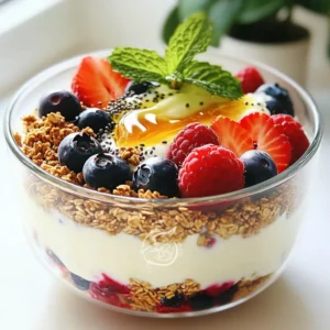 High-Protein Greek Yogurt Parfait Delightful Snack