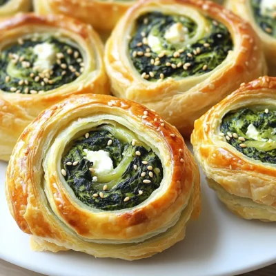 Spinach Feta Puff Pastry Pinwheels Irresistible Treat