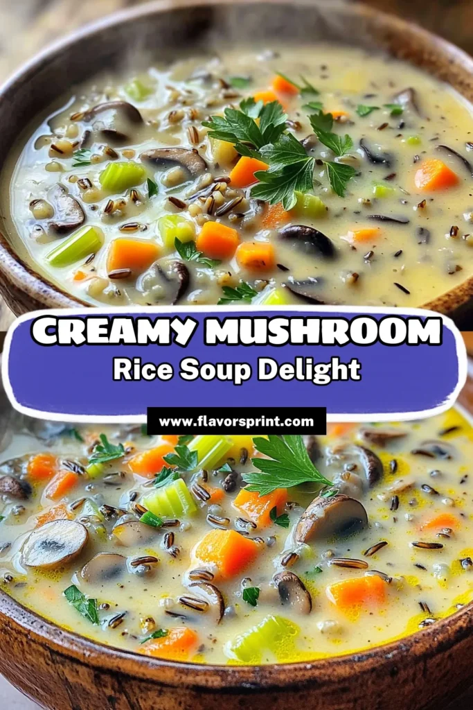Warm up with this delicious Slow Cooker Creamy Wild Rice Mushroom Soup! Packed with earthy mushrooms, tender wild rice, and a blend of fresh vegetables, this comforting soup is perfect for chilly days. Easy to prepare and made in your slow cooker, it’s a hassle-free meal for busy lifestyles. Ready to indulge in a hearty bowl of goodness? Click to explore the full recipe and enjoy every creamy, flavorful spoonful!