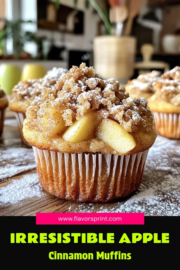 Indulge in the warm flavors of Apple Cinnamon Streusel Muffins! Perfect for breakfast or a sweet treat, this easy recipe blends tender apples and a crumbly streusel topping for a delightful bite. With simple ingredients and a quick prep time, you'll have soft, fluffy muffins in no time. Ready to savor these delicious muffins? Click through for the full recipe and start baking today! #AppleMuffins #BakingRecipes #StreuselTopping #MuffinLovers