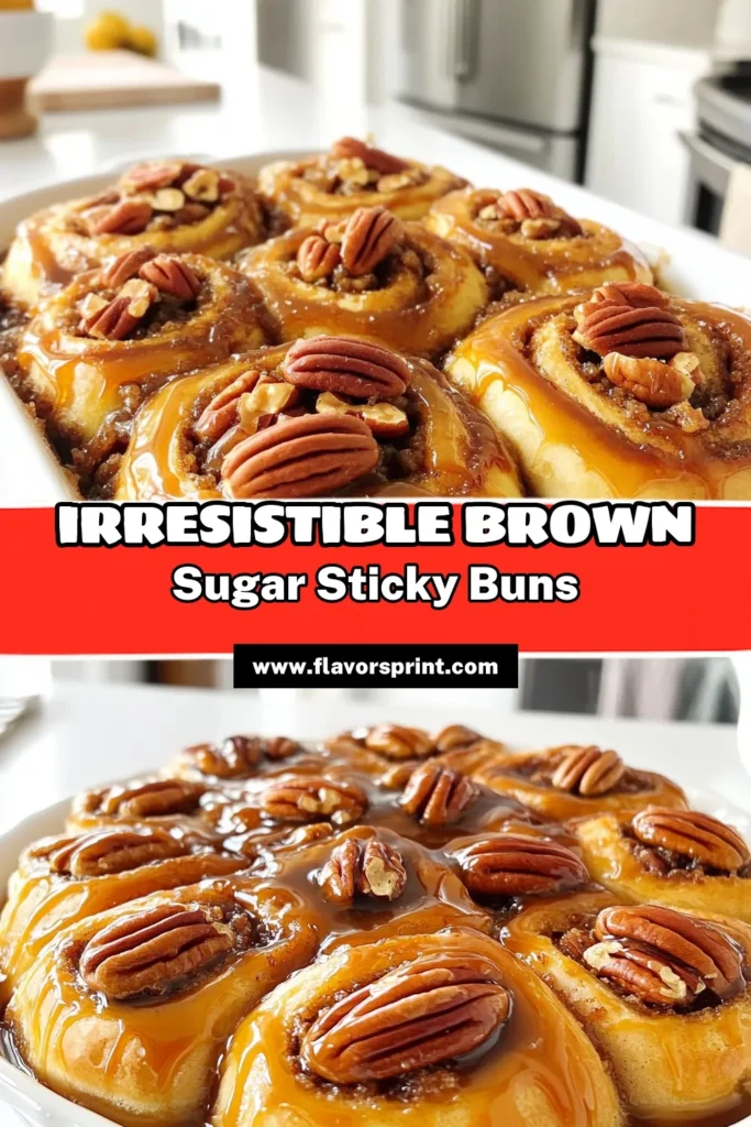Indulge in the sweet delight of Brown Sugar Pecan Sticky Buns with this scrumptious recipe! Perfect for breakfast or dessert, these gooey treats combine warm cinnamon flavors with caramel and crunchy pecans. Follow our easy steps to create these mouthwatering buns that will impress your family and friends. Click through for the full recipe and enjoy baking these heavenly goodies today! #StickyBuns #PecanRecipes #DessertLovers #HomeBaking
