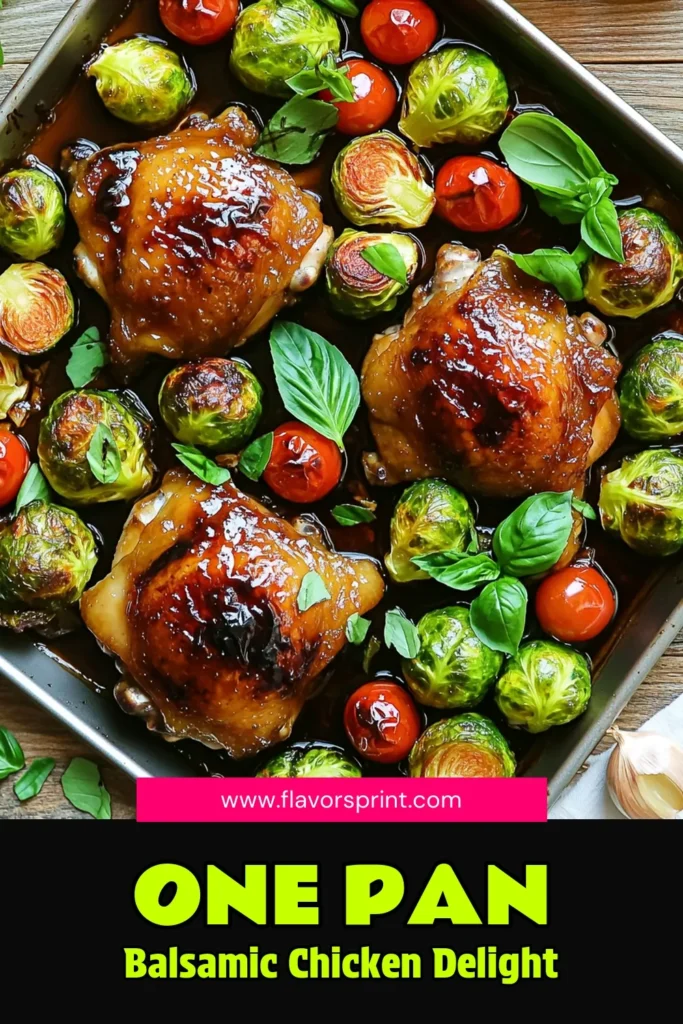 Looking for a delicious and easy weeknight dinner? Try this Sheet-Pan Balsamic Chicken with Brussels Sprouts! Juicy chicken thighs marinated in a flavorful balsamic mixture, roasted alongside tender Brussels sprouts and sweet cherry tomatoes create a one-pan meal that’s both satisfying and simple to make. Perfect for busy evenings, this recipe will surely impress. Click through to explore the full recipe and get cooking!