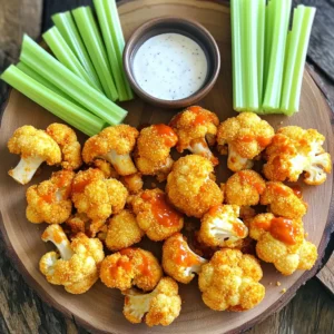 Air Fryer Crispy Buffalo Cauliflower Wings Recipe