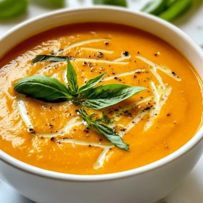 Roasted Red Pepper Gouda Soup Creamy and Smooth Delight