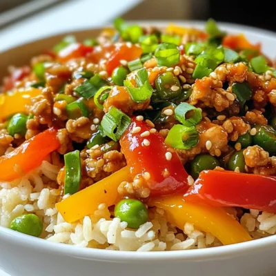 Firecracker Ground Chicken Bowl Flavorful and Easy Meal