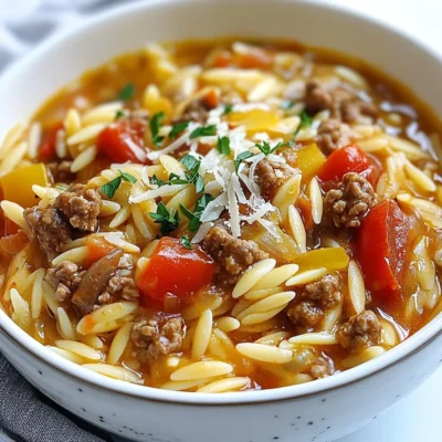 One-Pot Beef Orzo Flavorful and Easy Dinner Delight