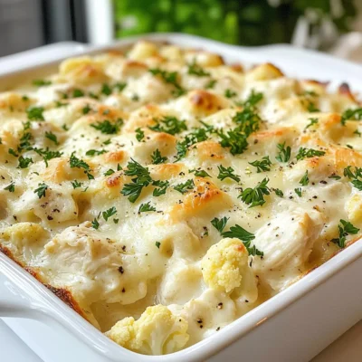 Keto Chicken Alfredo Casserole Comforting Easy Meal