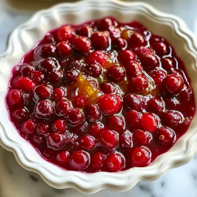 Cranberry Citrus Dipping Sauce Flavorful and Fresh