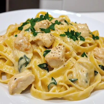 Creamy Garlic Parmesan Chicken Pasta Easy Dinner Recipe