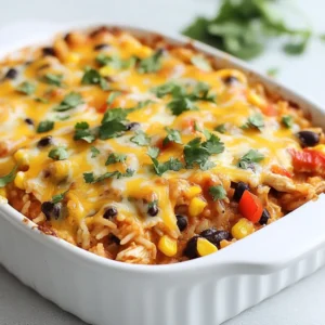 Chicken Enchilada Rice Casserole Easy and Flavorful Dish