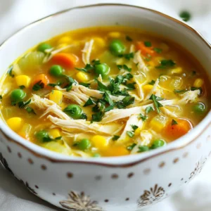 Healing Chicken Soup Nourishing Comfort Food Recipe