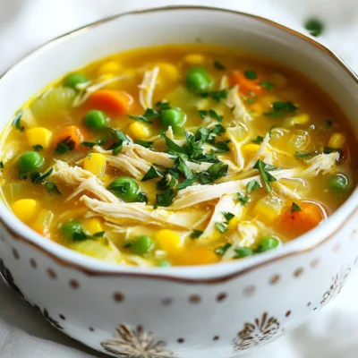 Healing Chicken Soup Nourishing Comfort Food Recipe