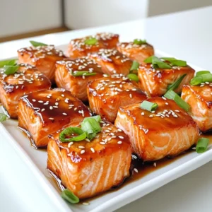 Air Fryer Teriyaki Salmon Bites Tasty and Simple Meal