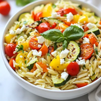 Roasted Vegetable Orzo Flavorful and Simple Dish