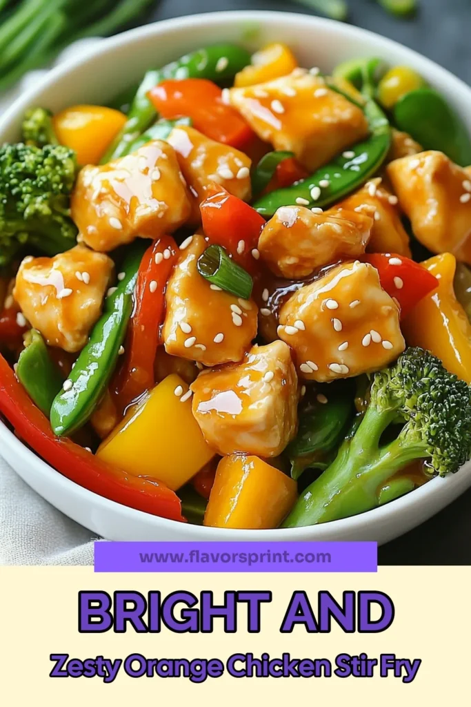 Discover a deliciously simple way to enjoy a Healthy Orange Chicken Stir Fry that’s packed with flavor and good for you! This quick chicken stir fry features tender chicken, vibrant veggies, and a zesty orange sauce made with low sodium soy sauce. Perfect for busy weeknights, this homemade orange chicken recipe is a family favorite. Try it today for a healthy twist on takeout! Save this vegetable stir fry recipe for later! #HealthyOrangeChickenStirFry #QuickChickenStirFry #HomemadeOrangeChicken #VegetableStirFryRecipes