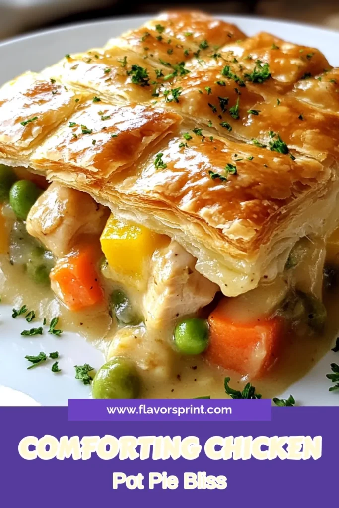 Discover the ultimate cozy comfort food with this easy Crockpot chicken pot pie recipe. Perfect for busy weeknights, this slow cooker chicken dinner combines tender chicken, hearty vegetables, and creamy sauce, all topped with flaky puff pastry. Enjoy a delicious, hassle-free meal that the whole family will love. Save this recipe for your next dinner adventure! #CrockpotChickenPotPie #EasyChickenPotPieRecipe #CozyComfortFood #SlowCookerChickenDinner