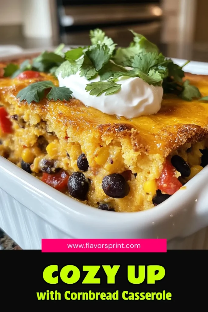 Discover the ultimate quick cornbread casserole that's ready in just 35 minutes! This easy cornbread recipe features cheesy cornbread with beans that adds a hearty twist. Add jalapeños for a spicy kick in this baked cornbread casserole dish that's perfect for any occasion. Ideal for busy weeknights or cozy gatherings, your family will love it! Save this delicious recipe now! #CornbreadCasserole #EasyRecipes #CheesyCornbread #JalapenoCornbread