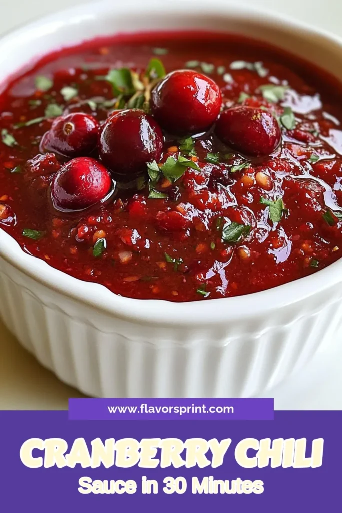 Discover the perfect blend of sweet and heat with this homemade Cranberry Chili Dipping Sauce! This easy dipping sauce recipe combines fresh cranberries with spicy chili for a unique twist. Ideal for holiday gatherings or casual snacking, this spicy cranberry sauce will elevate any appetizer! Don't miss out on making this exceptional cranberry dipping sauce. Try it today and impress your guests! #CranberryChiliSauce #DippingSauceRecipe #SpicyCranberrySauce #HomemadeCondiment