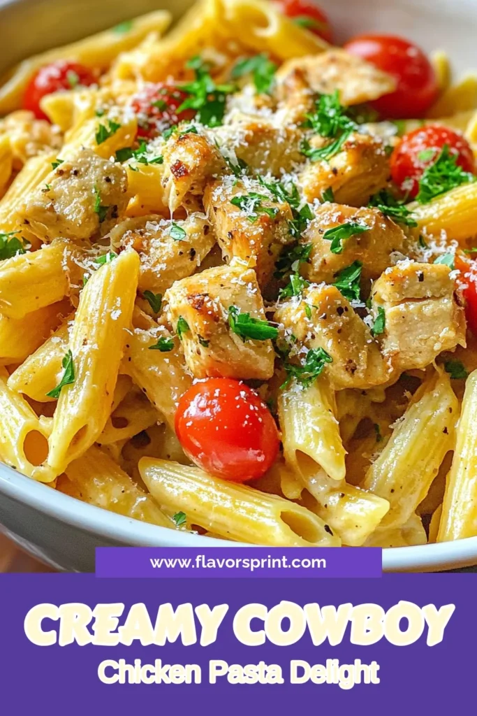 Discover the deliciousness of Cowboy Butter Chicken Pasta, a creamy chicken pasta recipe that will become your go-to for quick pasta dishes! This easy weeknight dinner recipe features tender penne pasta with chicken, sautéed in a rich butter and Parmesan sauce. Perfect for busy evenings, this dish is ready in just 30 minutes! Try it tonight and taste the comfort. Save this recipe for later! #CowboyButterChickenPasta #EasyDinner #PastaRecipe #WeeknightMeals