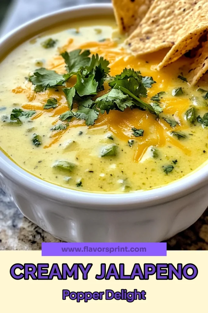 Looking for a delicious and comforting dish? Try this easy jalapeño popper soup recipe! This creamy spicy soup combines fresh jalapeños, cream cheese, and cheddar for a cheesy soup with jalapeños that’s perfect for any occasion. Learn how to make jalapeño popper soup that will warm your soul in just 30 minutes. Save this recipe for a delightful and hearty meal idea! #jalapenopopper #creamysoup #jalapenosoup #easyrecipes