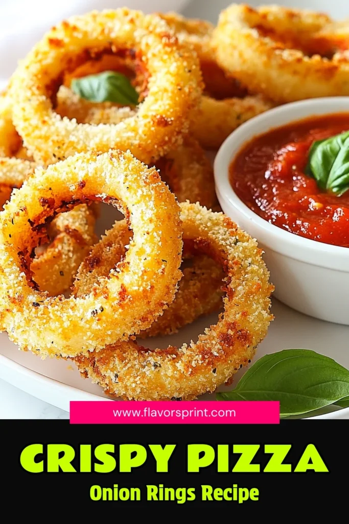 Looking for a fun and delicious twist on a classic snack? Try this Viral pizza onion rings recipe that combines the flavors of your favorite pizza with crispy baked onion rings! These mozzarella onion rings are an easy appetizer recipe perfect for game day or parties. Serve with a zesty onion ring dipping sauce for the ultimate experience. Don't miss out on these tasty treats; save this recipe now! #ViralPizzaOnionRings #EasyAppetizerRecipes #BakedOnionRings #OnionRingDippingSauce