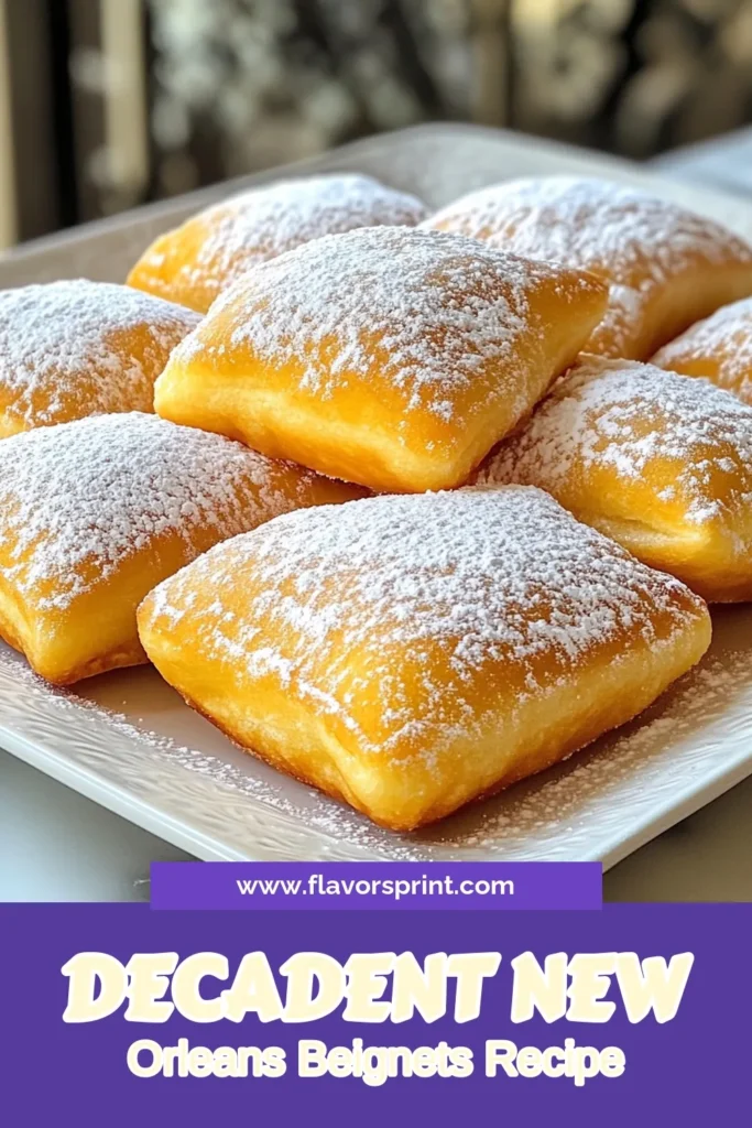 Indulge in the delightful magic of a traditional New Orleans beignets recipe! These homemade beignets are easy to make with a fluffy beignet dough that results in soft, pillowy treats. Dust them with powdered sugar for the perfect finishing touch. Ready to impress your friends and family? Try this easy beignet recipe today! Save for later and enjoy a taste of New Orleans at home! #Beignets #NewOrleansRecipe #HomemadeTreats #CookingFun