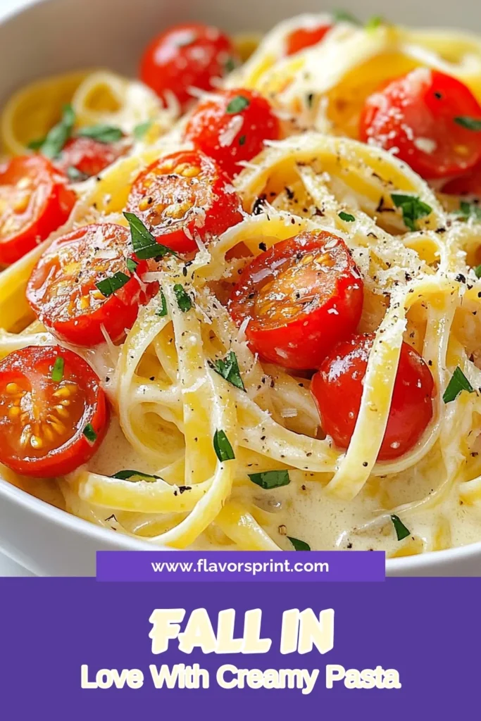 Indulge in the deliciousness of this Marry Me Pasta recipe, a creamy fettuccine dish that will elevate your romantic dinner recipes! This easy pasta recipe features garlic cherry tomatoes, lush cream, and Parmesan for irresistible flavors. Perfect for impressing someone special without the fuss. Ready in just 30 minutes, this dish will make your heart swoon. Try it tonight! #MarryMePasta #EasyPastaRecipes #RomanticDinner #CreamyFettuccine