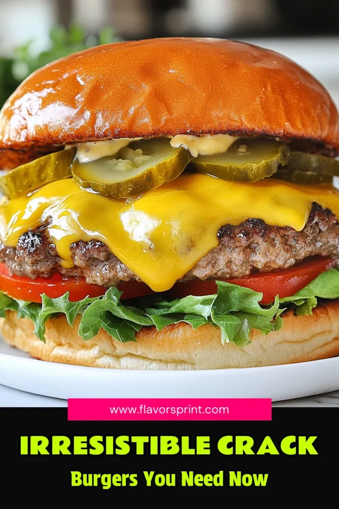 Get ready to elevate your burger game with this mouthwatering Crack Burgers recipe! This easy cheeseburger recipe blends ground turkey and beef for the perfect juicy bite. Pair it with a homemade spicy aioli for an unforgettable flavor twist. Discover the best burger toppings like lettuce, tomato, and pickles to complete your meal. Try it tonight! #CrackBurgers #EasyRecipe #SpicyAioli #BurgerLovers