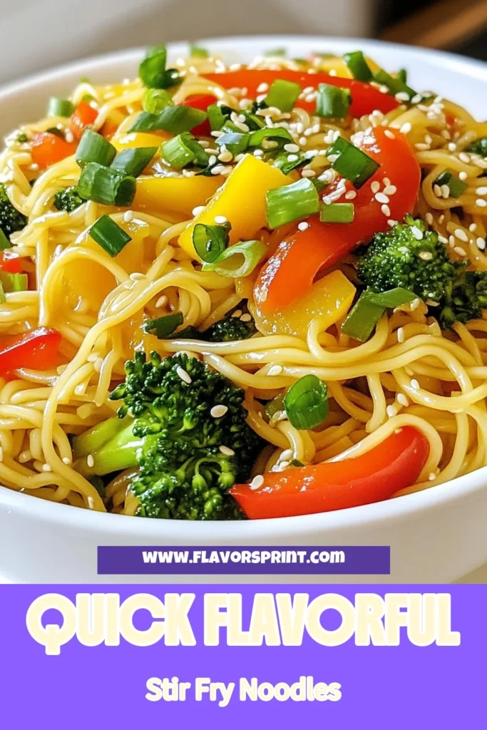Satisfy your cravings with this delicious minute stir fry noodles recipe! In just 20 minutes, you can whip up an easy noodle stir fry loaded with vibrant veggies and flavorful egg noodles. Perfect for a quick weeknight dinner, this vegetarian stir fry noodles dish is healthy and satisfying. Don't miss out on this quick stir fry recipe that will have everyone asking for seconds! Save this recipe for a delightful meal tonight. #StirFryNoodles #QuickRecipe #Vegetarian #NoodleLovers