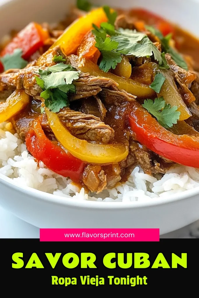 Discover the best Cuban Ropa Vieja recipe for an authentic Cuban beef experience! This slow-cooked Cuban dish features flank steak Ropa Vieja simmered with vibrant vegetables and spices, creating rich flavors. Follow our Ropa Vieja cooking instructions for perfectly shredded beef in just under 3 hours. Impress your family and friends with this classic Cuban delight. Save this recipe to bring a taste of Cuba to your table! #CubanRopaVieja #SlowCookedBeef #AuthenticCuban #FlankSteakRecipe