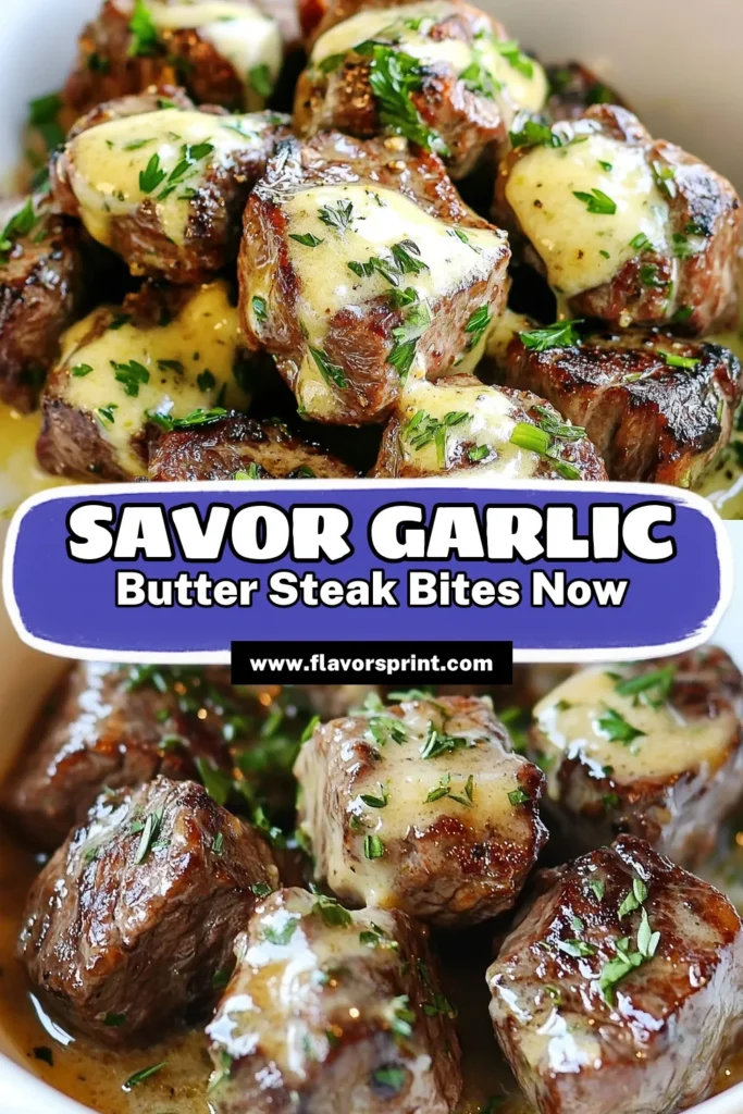 Indulge in flavorful garlic butter steak bites with creamy dream sauce! This easy steak dinner features tender sirloin steak bites cooked to perfection and tossed in a rich creamy steak sauce recipe that will delight your taste buds. Perfect for any night, this garlic steak recipe is a must-try! Save this recipe to make a delicious meal tonight. #GarlicButterSteakBites #CreamySteakSauceRecipe #SirloinSteakBites #EasySteakDinner