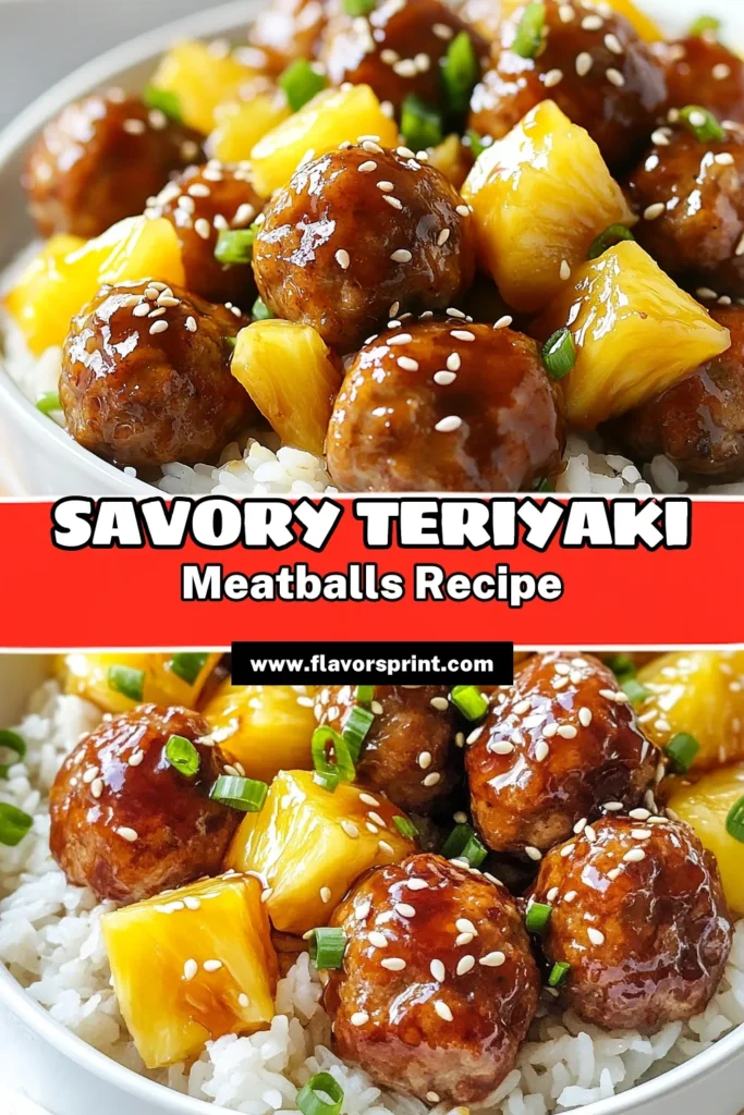 Discover the ultimate Crockpot Teriyaki Meatballs recipe! These sweet savory meatballs combine ground beef with pineapple for a deliciously easy crockpot dinner that your family will love. Perfect for busy weeknights, our pineapple meatball recipe is simple to make and bursting with flavor. Ready to indulge? Click to save this easy crockpot dinner idea today! #CrockpotTeriyakiMeatballs #PineappleMeatballRecipe #SweetSavoryMeatballs #EasyCrockpotDinner
